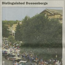 "Distinguished Duesenbergs" the Journal Gazette, September 2, 2001