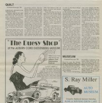 "Auburn-Cord-Duesenberg Festival Souvenir Guide" The Evening Star, Section 