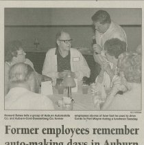 "Classic car tour stops at Cooper" by Kelly Bergman, the Evening Star, August 28, 2002