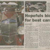 "Hopefuls bid for the best cars" by Joyce McCartney, the Journal Gazette, S