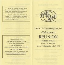 45th Annual Reunion flyer