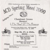 ACD Spring Meet 2000