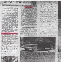 "Sales donated to Kruse Foundation" Auction Express News