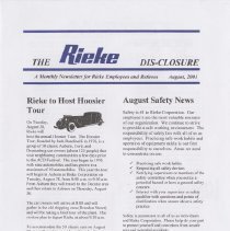 The Rieke Dis - closure, August, 2001