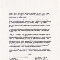 "500 Classic Cars expected Auburn-Cord-Duesenberg Club to celebrate 50th An