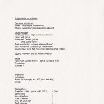 Hoosier Tour Committee Meeting Agenda. January 17, 2002