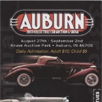 Auburn 2003 VIP ticket