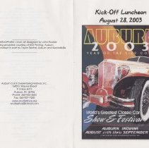 Kick - off Luncheon August 28, 2003