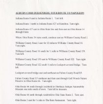 Auburn-Cord-Duesenberg Tour Route to Napoleon