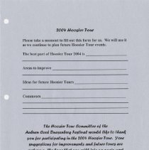 2004 Hoosier Tour form
