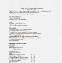 Hoosier Tour Committee Meeting Agenda. March 30, 2004