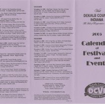 Visit DeKalb County Indiana 2005 flyer