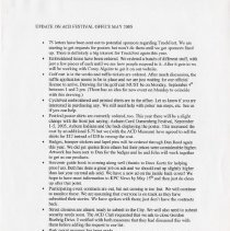 Update on ACD Festival Office May 2005