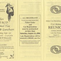 Auburn-Cord-Duesenberg Club 51st Annual Reunion and Board of Directors Candidate flyers