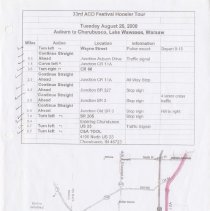 Tuesday August 26 - Auburn to Churubusco, Lake Wawasee, and Warsaw directions and maps