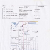 Box 7 - 2731, Wednesday September 2 - Van Wert To Delphos Directions And Ma