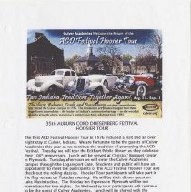 35th Auburn-Cord-Duesenberg Festival Hoosier Tour