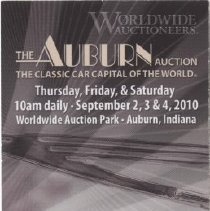 Auburn '10 VIP Tickets