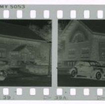 Filmstrip of Cord 812 Custom Sedan in front of Eckhart Public Library