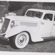 1936 Auburn 654 sedan in a park