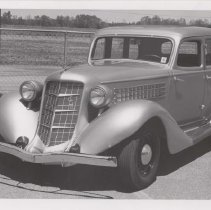 1936 Auburn 654 sedan in a parking lot