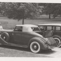 1935 or 1936 Auburn cabriolet and an Auburn sedan