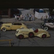 Mormon Meteor Duesenberg and Cord 810 - 812 in a parking lot