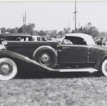 Side view of 1934 Duesenberg Model J-534 in Eckhart park