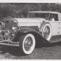 1933 Duesenberg J-235 Murphy convertible coupe in a park