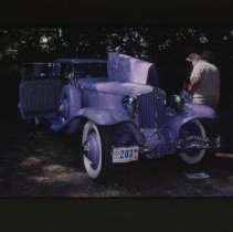 L - 29 Cord with open hood and driver side door in forest