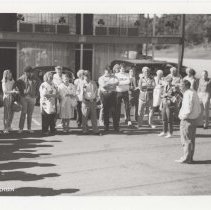 ACD Club members in a hotel parking lot