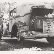 Auburn phaeton on a jack