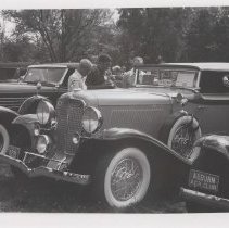 1931 Auburn phaeton in a park