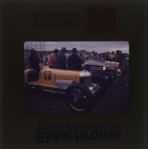 Line up of small racecars