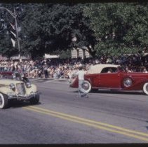 1931 Auburn Coupe and 1935 or 1936 Auburn Speedster in the Parade of Classics