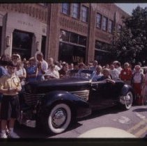 Cord 810-812 Cabriolet in front of the museum