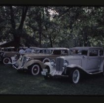 1931 Auburn Brougham, 1935 or 1936 Auburn Phaeton, and 1933 Auburn