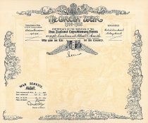 The Certificate of Service of Lieutenant Albert D Smith, 1916 - 1917
