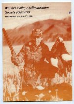 Waitaki Valley Acclimatisation Society End of Year Reports 1982-1989