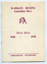 Waimate Boxing Association Anniversary Programme 1928-1978