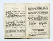 Waimate Cycling Club Member's ticket - issued for season 1890-1891.
