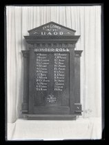 Roll of Honour Board, Ivy Lodge, United Ancient Order of Druids
