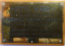 Waimate Hospital plaque - Arthur Gentry Pitts