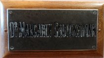 Waimate Hospital plaque - Dr Margaret Cruickshank