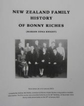New Zealand family history of Bonny Riches (Marion Edna Knight)