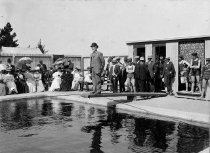 Opening of first Waimate swimming pool, 1908