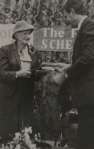 Miss Bernice Shackleton at the book launch of "The Fifth Schedule"