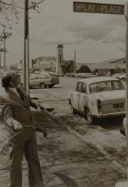 Mayor Andrew McLay opening McLay Place