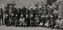 Workers at Benmore dam