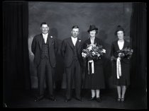 Campbell and Hunter wedding party